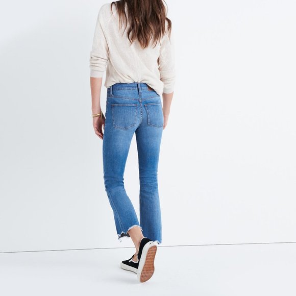 Madewell Cali Demi-Boot Jeans: Chewed-Hem Edition - Picture 3 of 7
